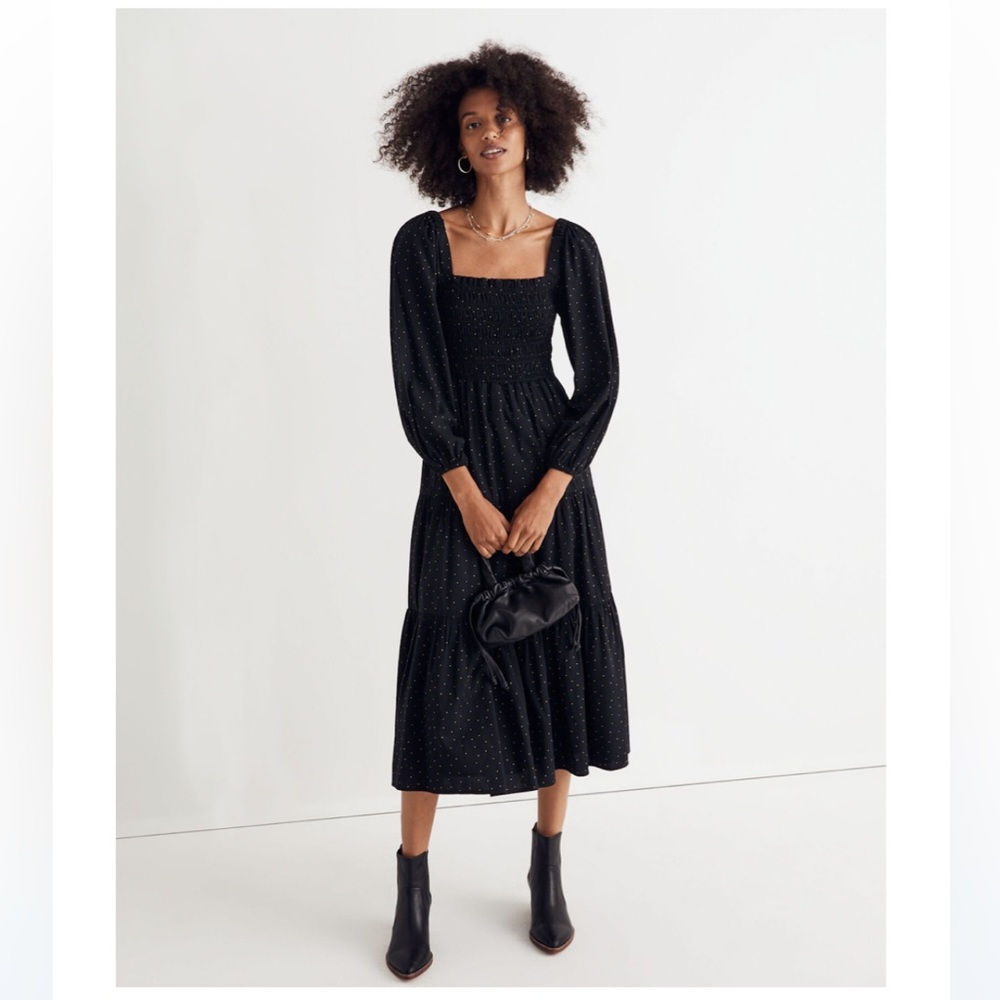 Madewell Lucie Tiered Midi Dress